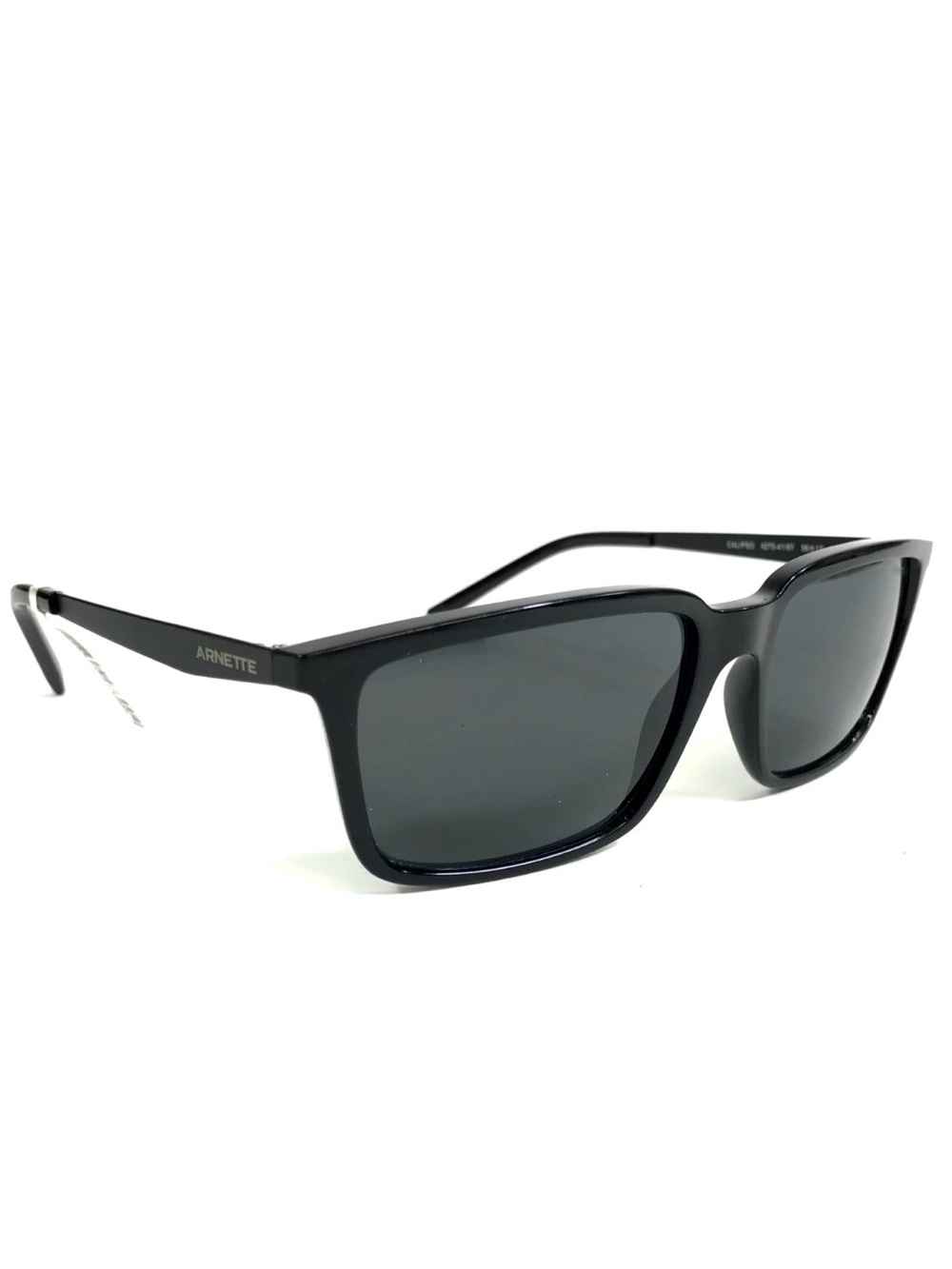 Arnette Black Polarized Rectangular Sunglasses